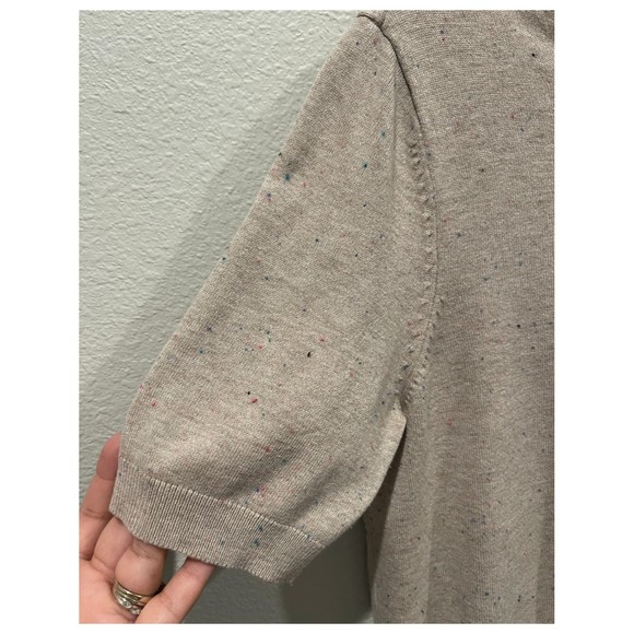 H&M Round Neck Short Sleeve Grey Sweater - Picture 3 of 4